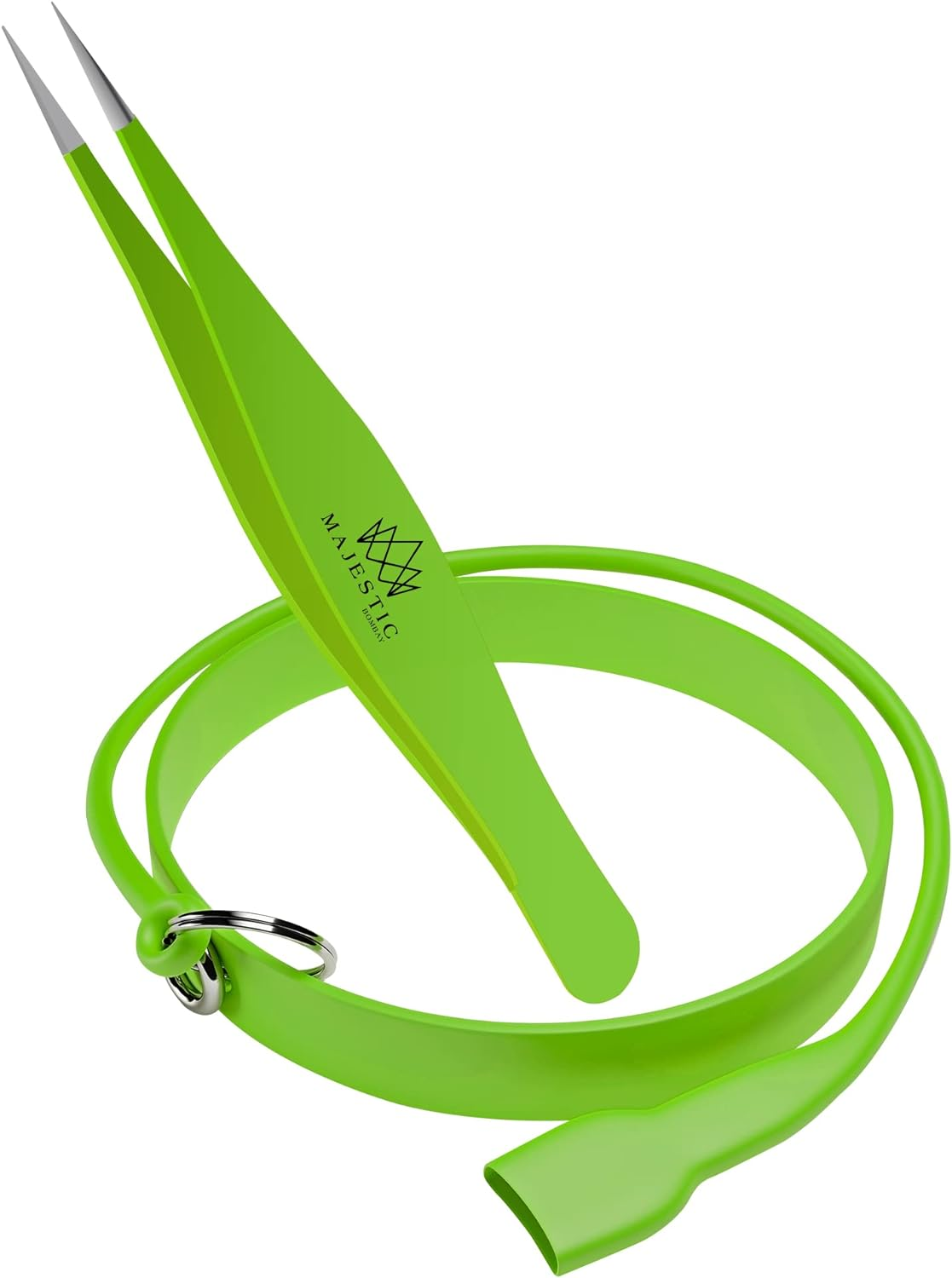 Majestic Bombay Slant Tweezers for Women and Men &ndash; Splinter Ticks, Facial, Eyebrows and Ingrown Hair Removal&ndash;Sharp, Needle Nose, Surgical Tweezers Precision Best Tweezers for Chin Hair and Plucking