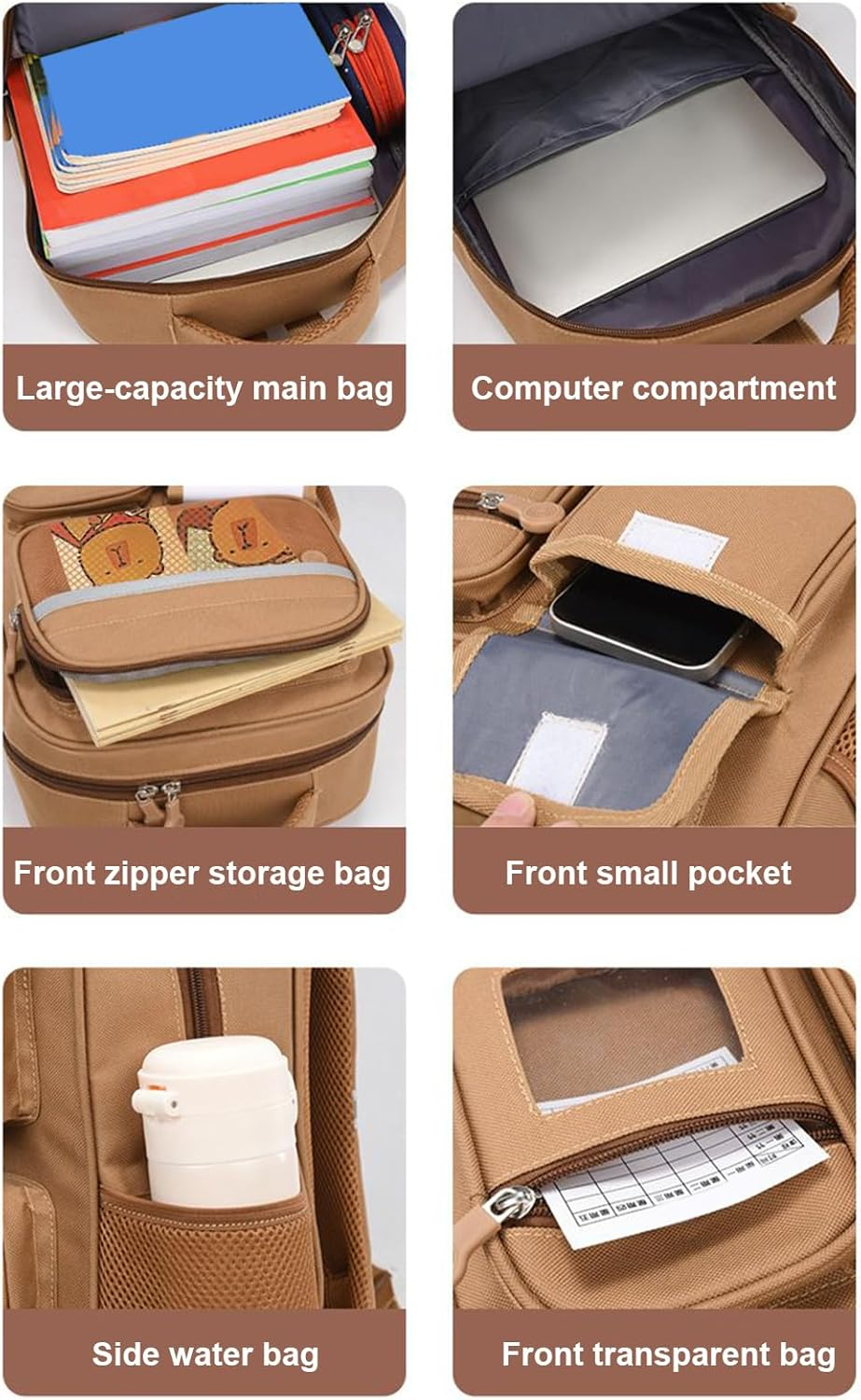 Capybara Bookbag - Cute Capybara Backpack - Laptop Travel Bookbag Casual for Girls Teens Students Kids Boys Birthday Party Outdoor Camping image number 2