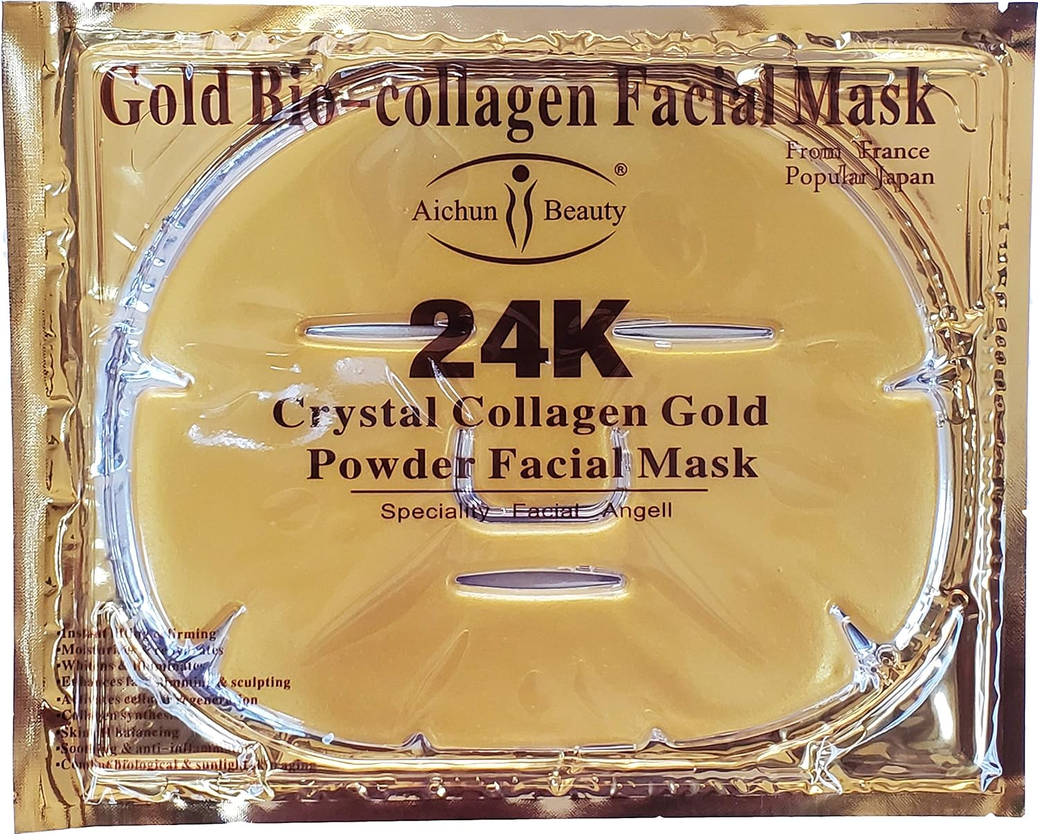 Generic Gold Bio-Collagen Facial Face Mask (5PCS) image number 6
