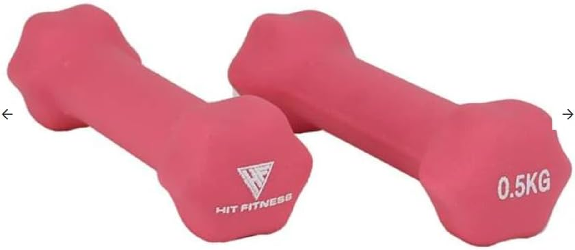 Hit Fitness Neoprene Studio Dumbbells | 0.5Kg to 10Kg