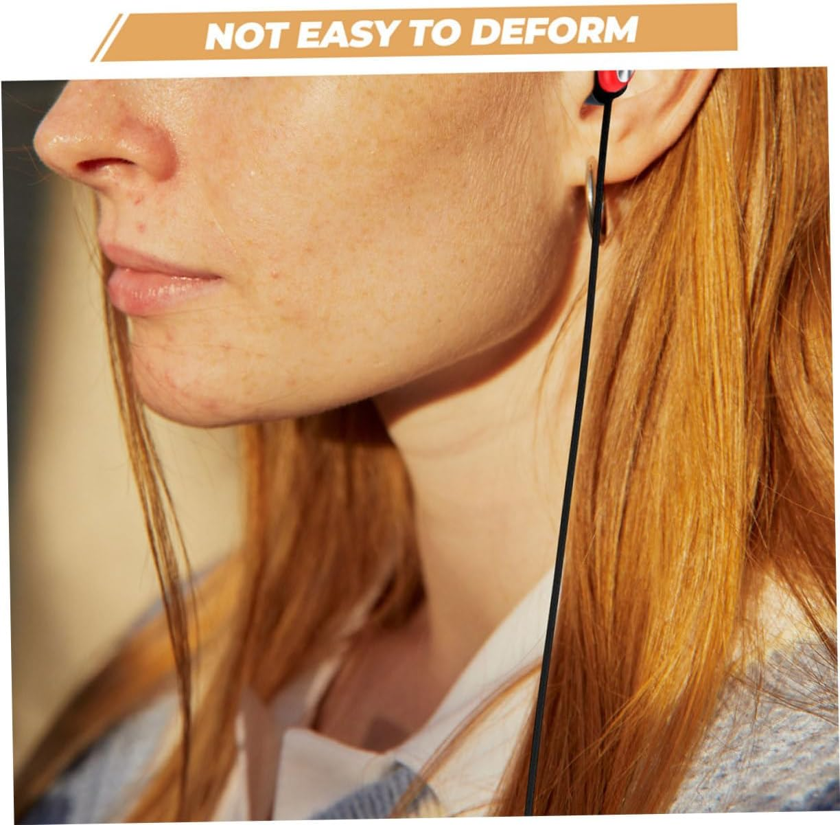 Sewroro Universal Silicone Earbud Strap Ear Plugs Cord Detachable Replacement Earphone Lanyard Lightweight Comfortable for Travel and Daily Use, Black image number 5