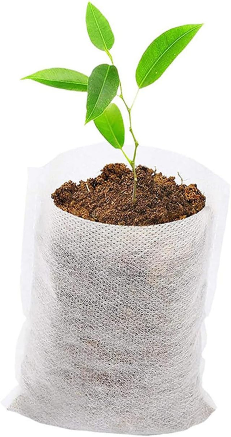 SUPVOX Planting Bags for Succulent Vegetable Herb Growing Non-Woven Plant Nursery Pouches Garden Supplies Grow Bags Flap Biodegradable image number 3