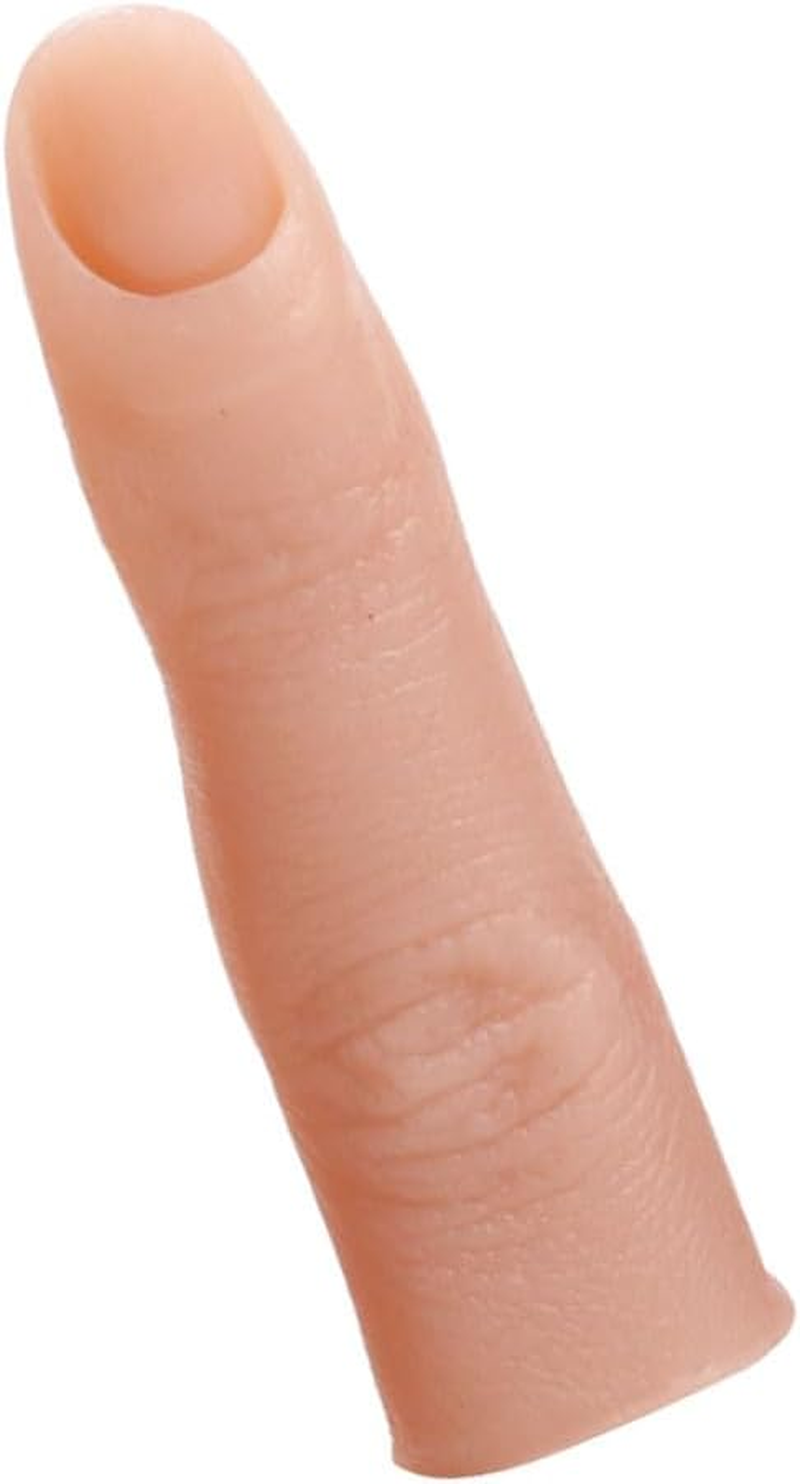 Housoutil Silicone Manicure Practice Finger, Fake Nail Art Training Finger Model, Flexible Simulation Finger for Nail Display, 2.75 X 0.78 X 0.72 Inch, Multi Colour image number 1