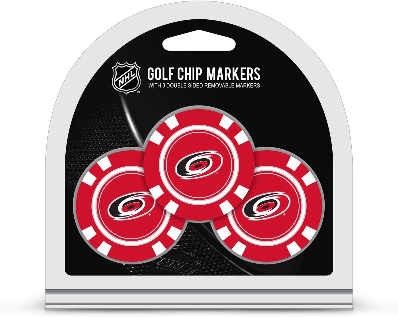 Team Golf NHL Golf Chip Ball Markers (3 Count), Poker Chip Size with Pop Out Smaller Double-Sided Enamel Markers image number 5