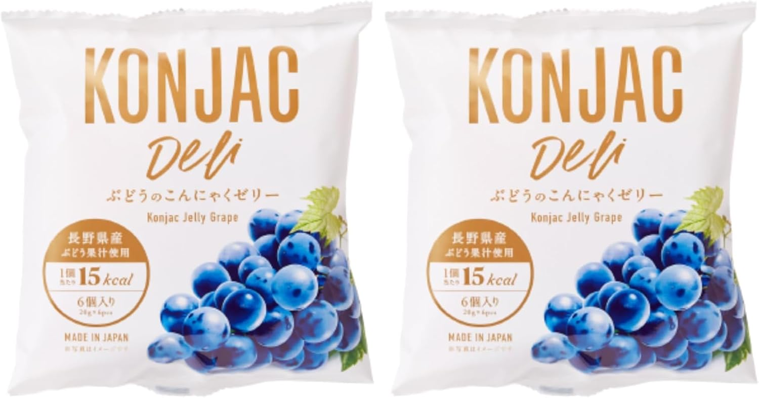 Iafoods Konjac Grape Jelly Candy 120 G (20G X 12 Packs) image number 1