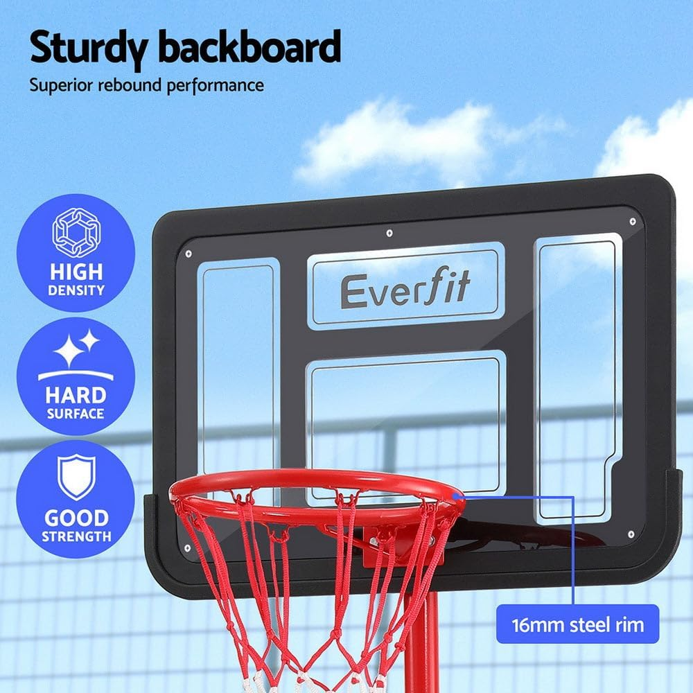Everfit 1.6M Kids Basketball Hoop Stand System Ring Portable Height Adjustable image number 4