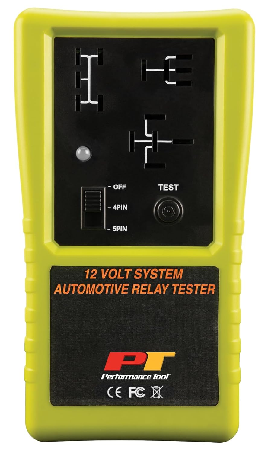 Performance Tool 3009 Compact Cordless Automotive Relay Tester for 12 Volt 4 and 5 Pin Relays and More image number 3