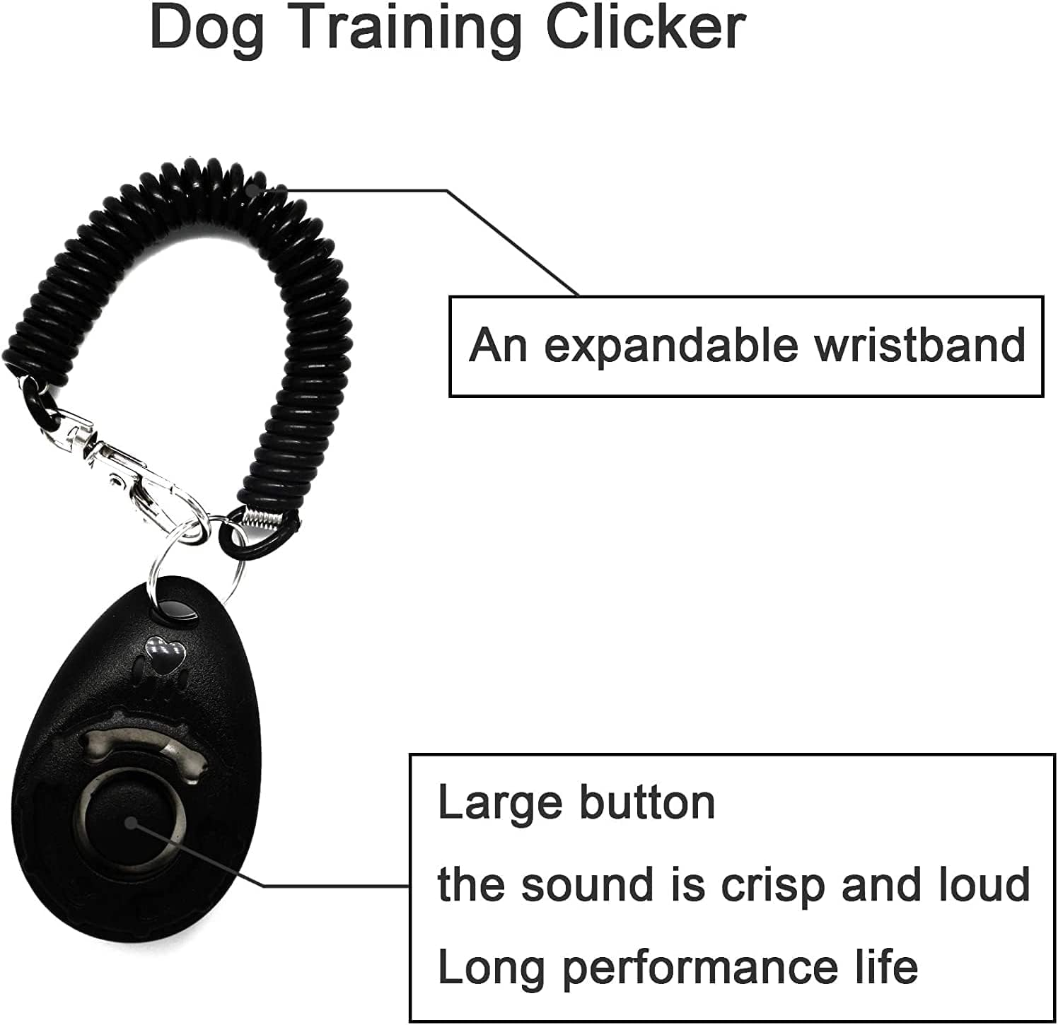 YANGWEN Dog Puppy Doorbells,3 Pack Dog Bell for Puppy Potty Training Adjustable Length Dog Doorbell with Dog Training Clicker & Dog Whistle for Doggy Doggie Puppy image number 2