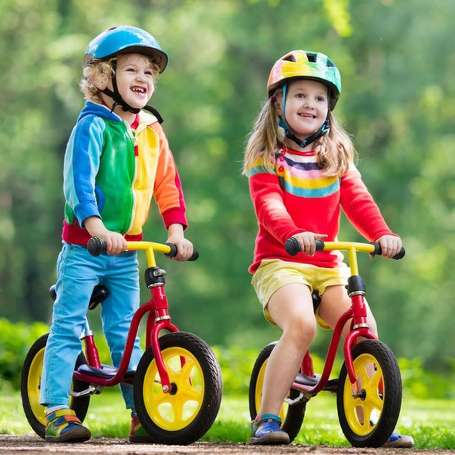 Bike Handlebar Grips,Rubber Bicycle Grips Soft Cycling Grips Non-Slip Bike Handles Grips,Bike Handlebar Rubber Grips,Non-Slip Rubber Bike Grips image number 3