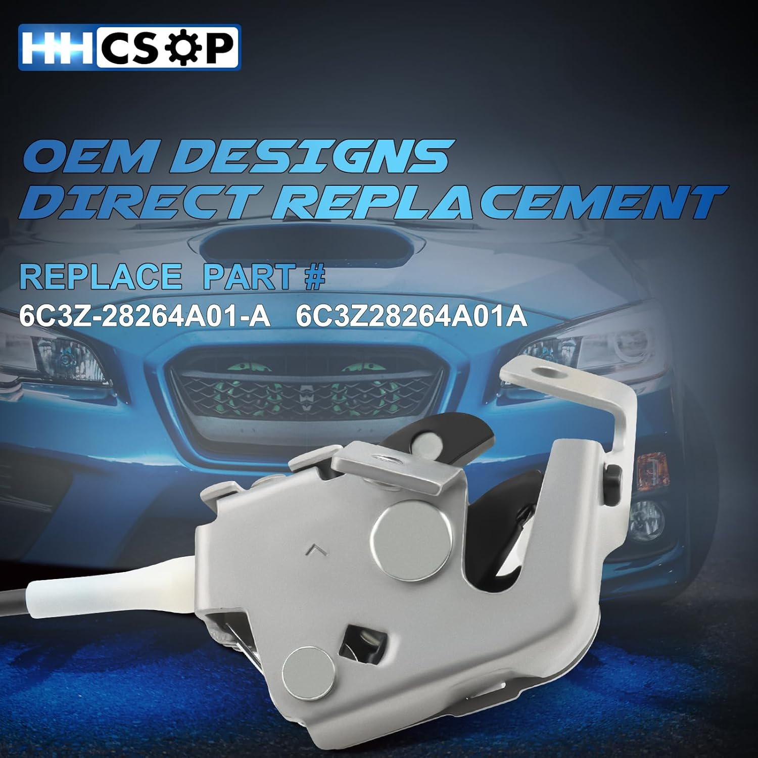 Rear Door Lock Latch & Cable Left Driver Side for 1999 2000 2001 2002 2003 2004 2005 2006 2007 Ford F250 F350 F450 F550 Super Duty Upper and Lower Latches Assembly Replace 6C3Z-28264A01-A image number 6