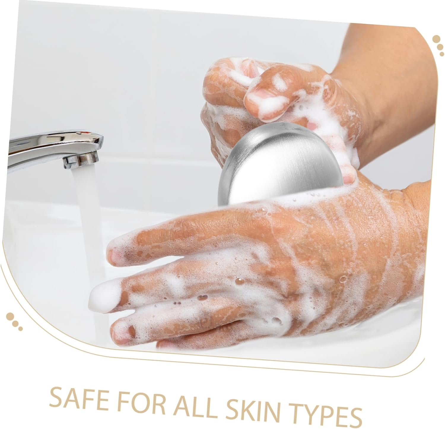 Gatuida Metal Odor Absorber Soap Stainless Wash Soap for Dishwasher Safe Portable