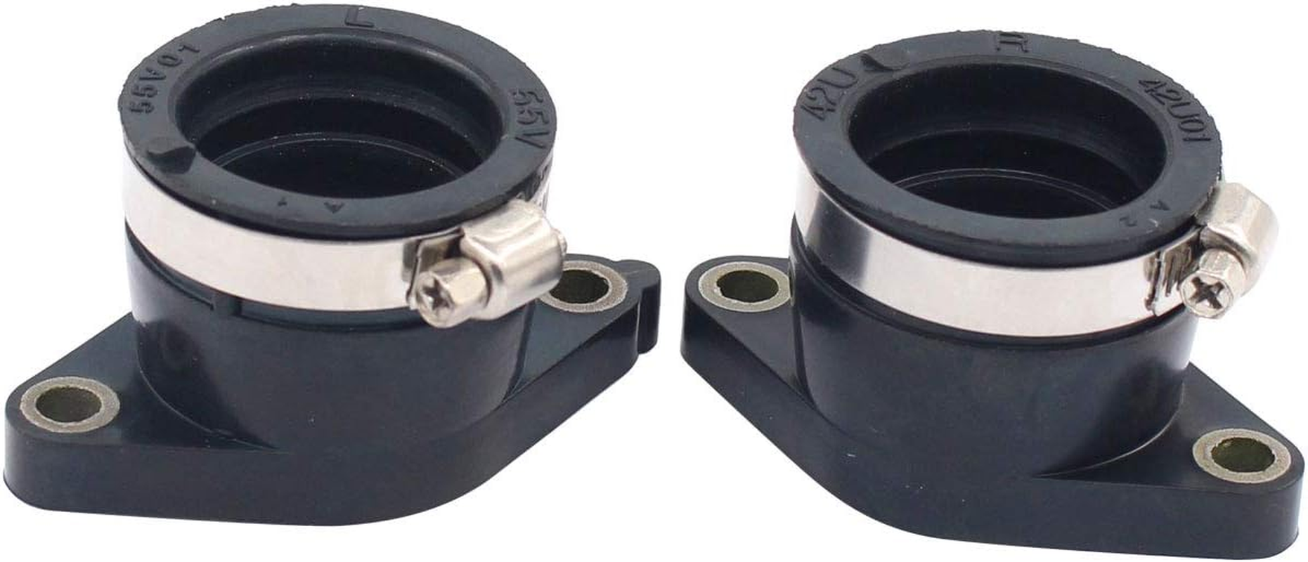 MOTOKU Pack of 2 Left Right Carburetor Carb Intake Manifold Boot Holder for Yamaha TT350 XT350 Motorcycle image number 1