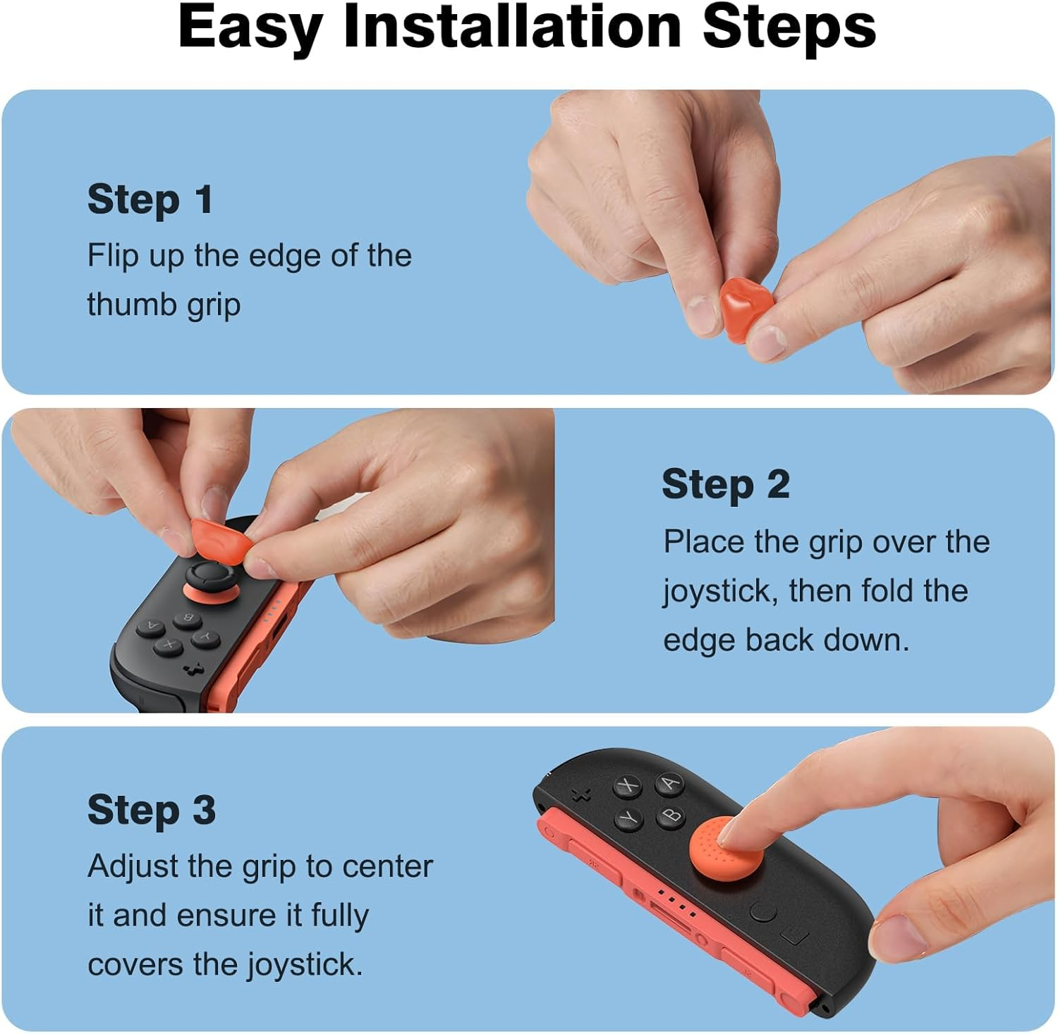 8 Pack Thumb Grips Compatible with Nintendo Switch 2 (2025),Thumb Grip Caps for Switch 2, Enhanced Gaming Grip Set, Joycon Grip Button Stick Cover, Improve Control and Guard Joystick Wear image number 1