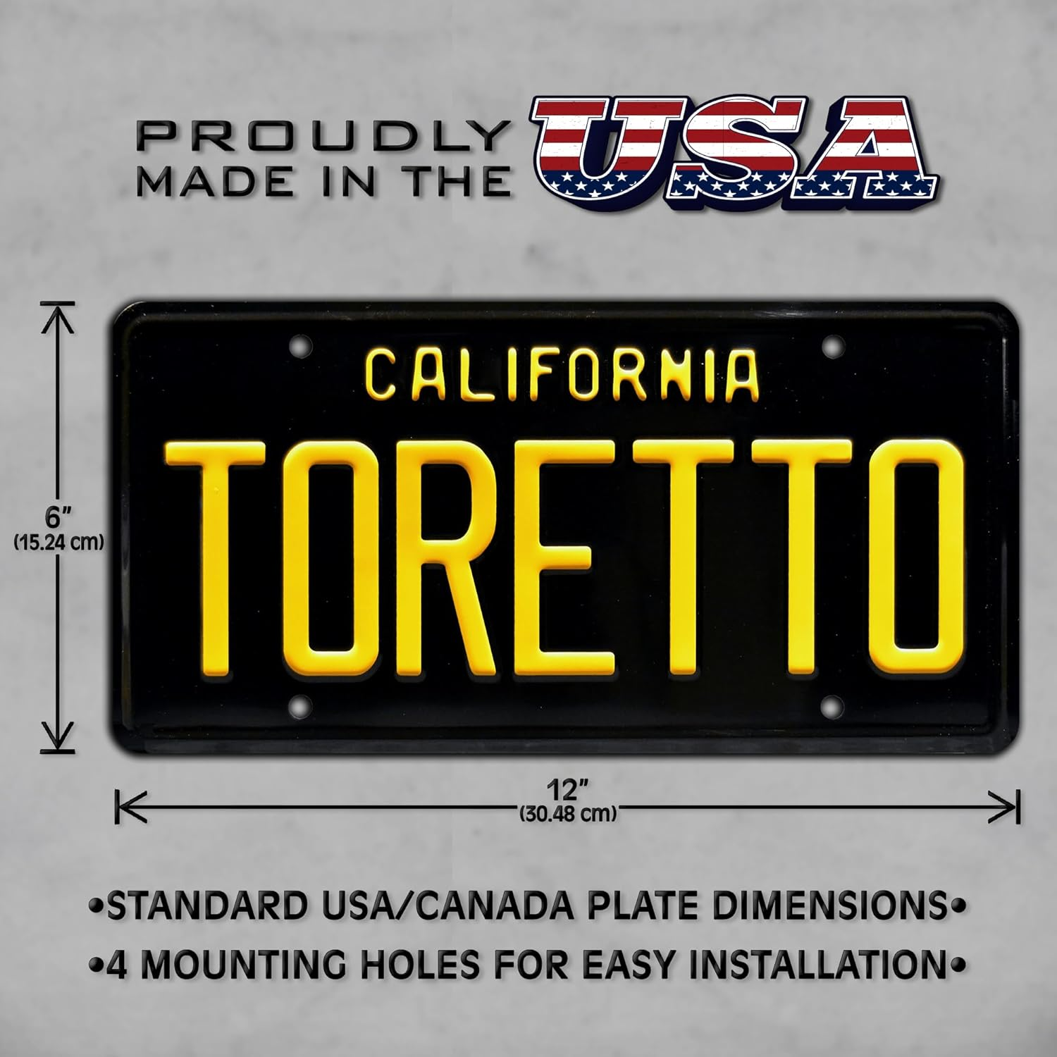 Fast and Furious | Toretto + 2JRI424 | Metal Stamped License Plates image number 5