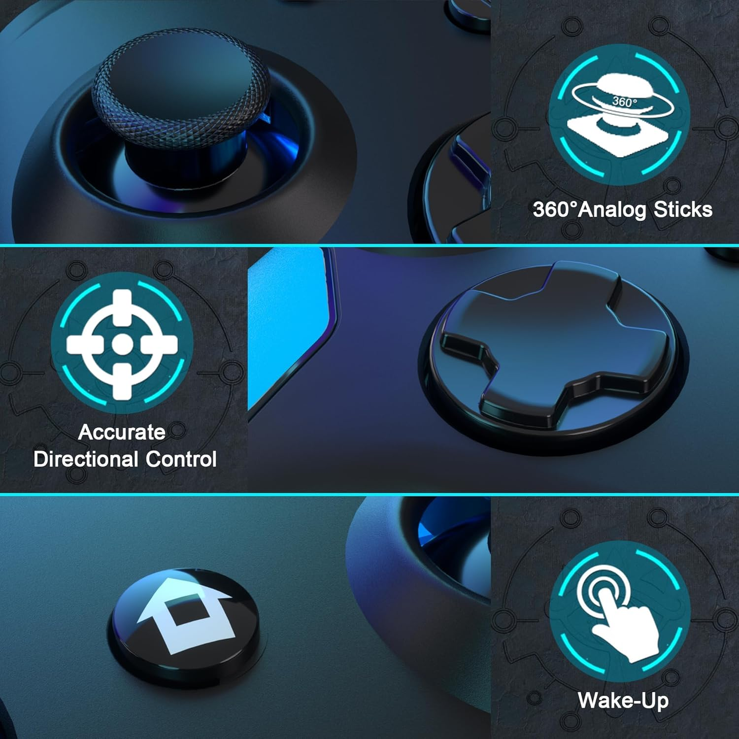 LTZEMOO for Switch Controller, Wireless Pro Controller Compatible with Nintendo Switch/Switch Lite/Switch OLED/PC Controller for Switch with Wake-Up, Turbo Vibration image number 1