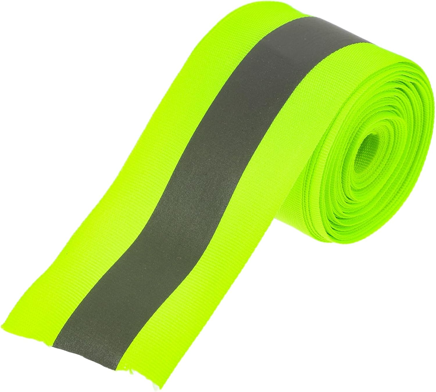 High Visibility Fluorescent Reflective Safety Tape 1.96 X 0.79 Fabric Caution Warning Strips 16.4 Roll for Night Outdoor Use and Bicycle Visibility image number 5