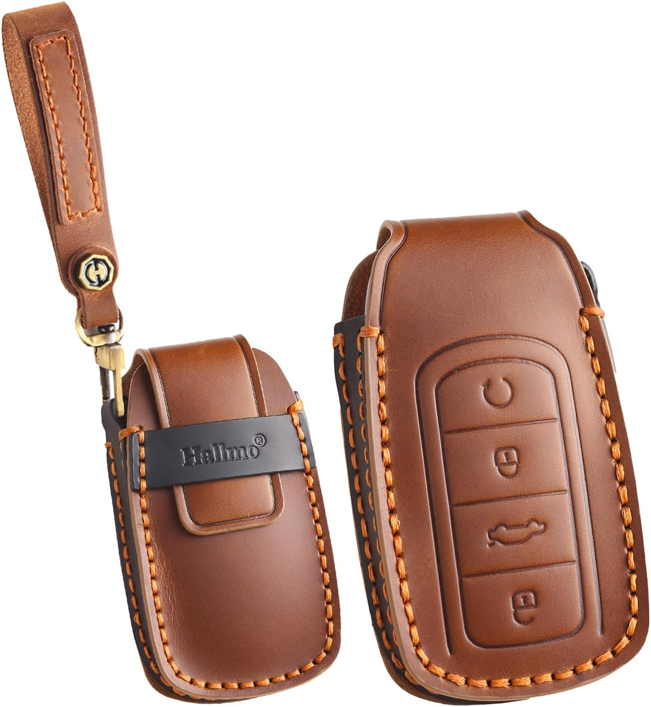 Ontto Car Key Cover Fit for Chery Tiggo 8Plus Tiggo 8 New 5 plus 7Pro Max Omoda 5 C5 Handmade Leather Key Case Holder Keyring Key Chain Smart Key Shell Protector Accessories 4 Buttons