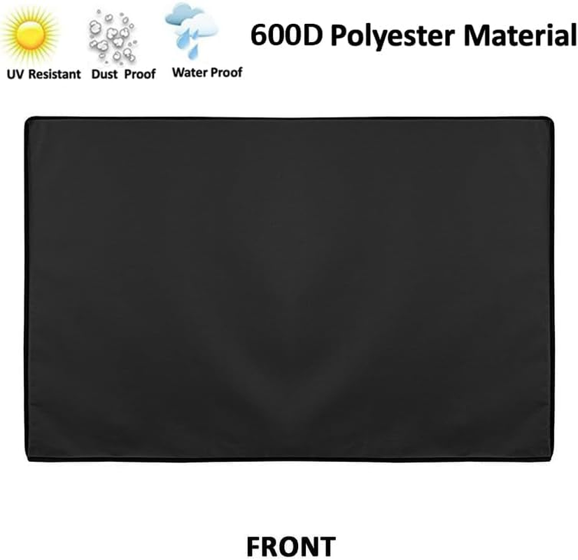 AIMALL 40-65 Inch Waterproof Dustproof TV Cover - Outdoor Weatherproof Flat Screen Protector with 3-Layer Breathable Design for Patio, Deck, and Pool Area