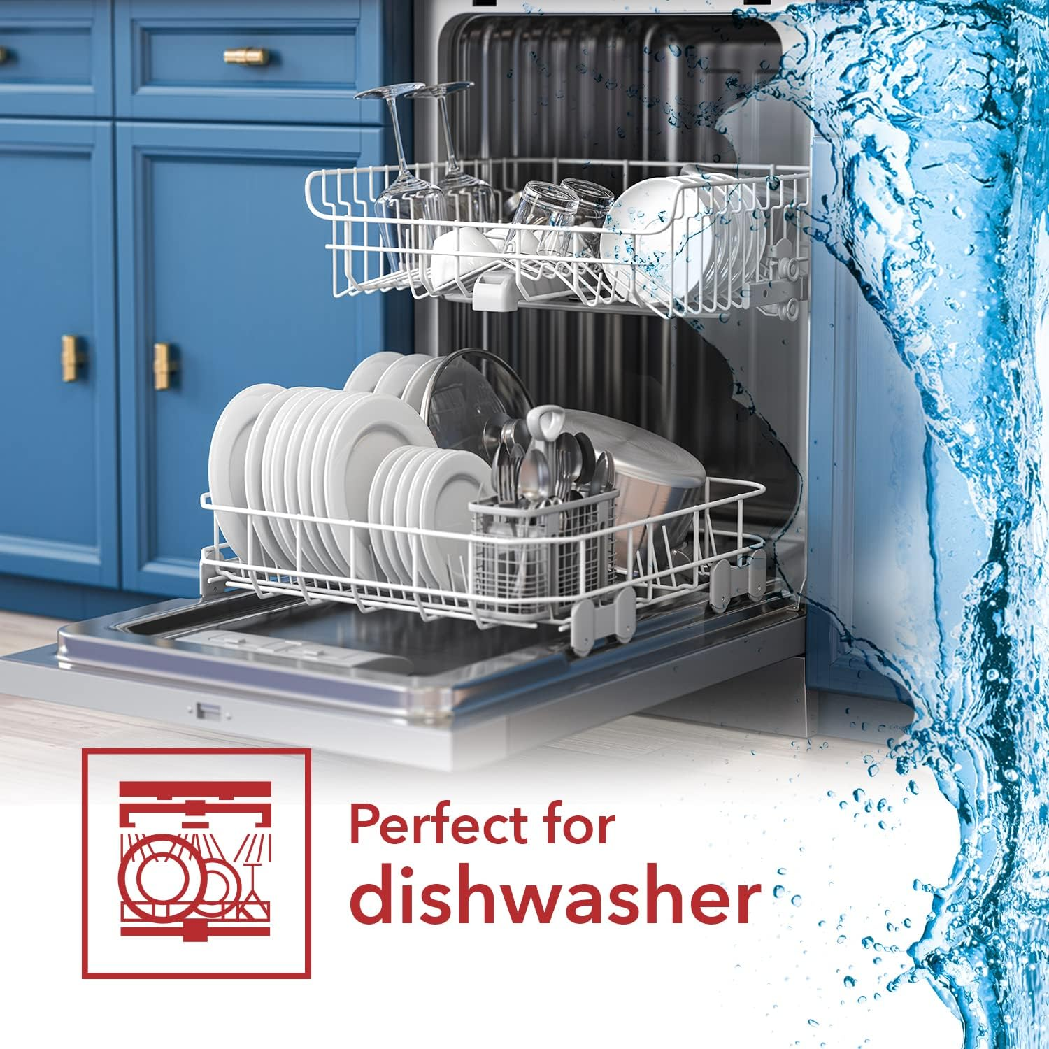 FLORINA Oliver 8-Piece Stainless Steel Pot Set, 1.3L, 1.8L, 2.5L, 3.4L, Induction, Gas, Electric Compatible, Dishwasher Safe, Nickel-Free, Glass Lid, Measurement Mark image number 2