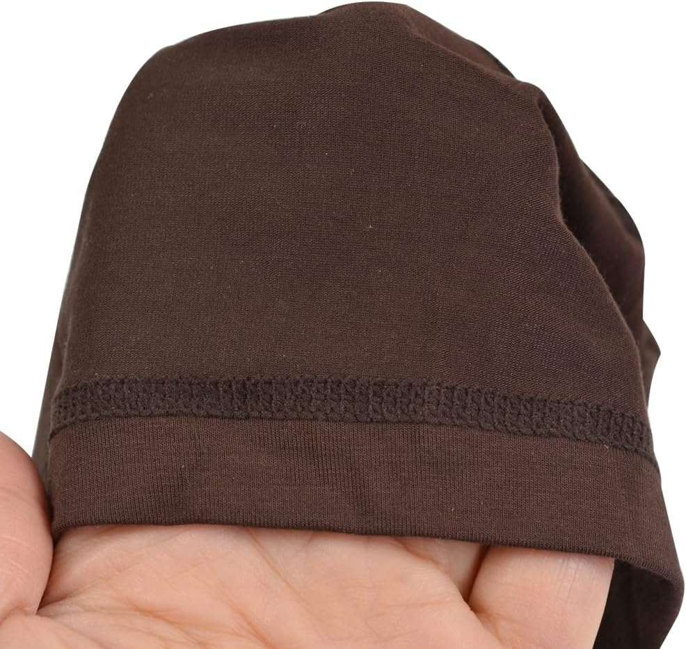 1Pc Bamboo Fiber Wig Cap to Hold Wig in Place Elastic Wig Cap for Women Wig Making (Dark Brown) image number 4