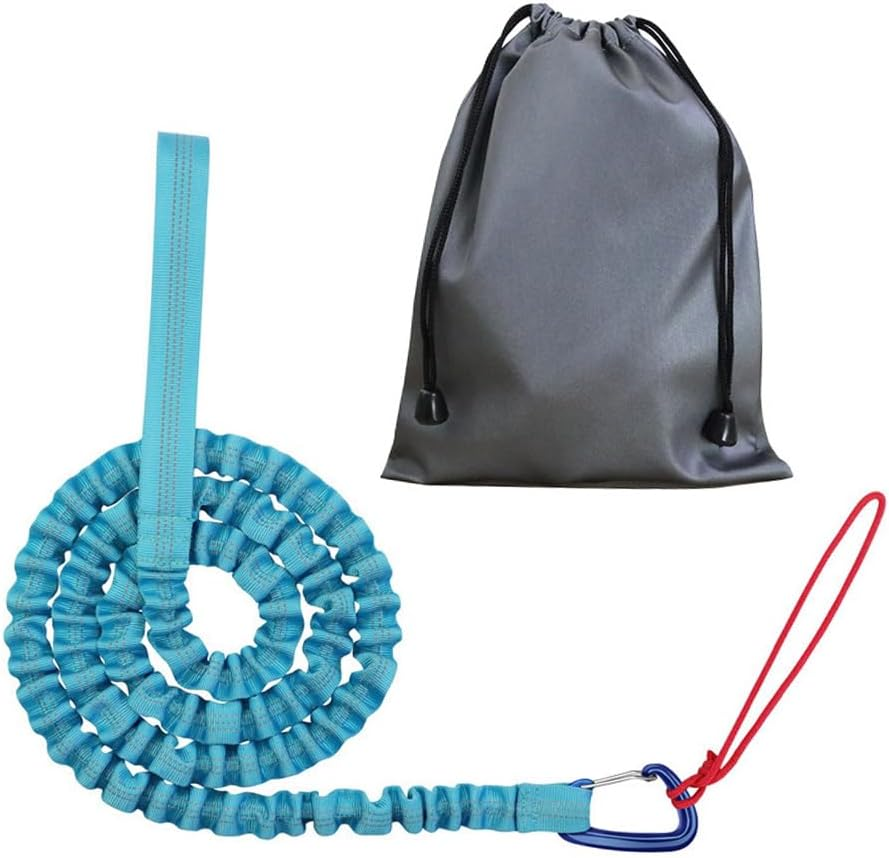 TOMVAES Bicycle Tow Rope, 3 Meters Elastic Bicycle Tow Strap, Elastic Recovery Tow Strap, with Storage Bag, Suitable for Children'S Bicycles,Mountain Bike Parent-Child Ride Attachment, E-Bikes image number 1