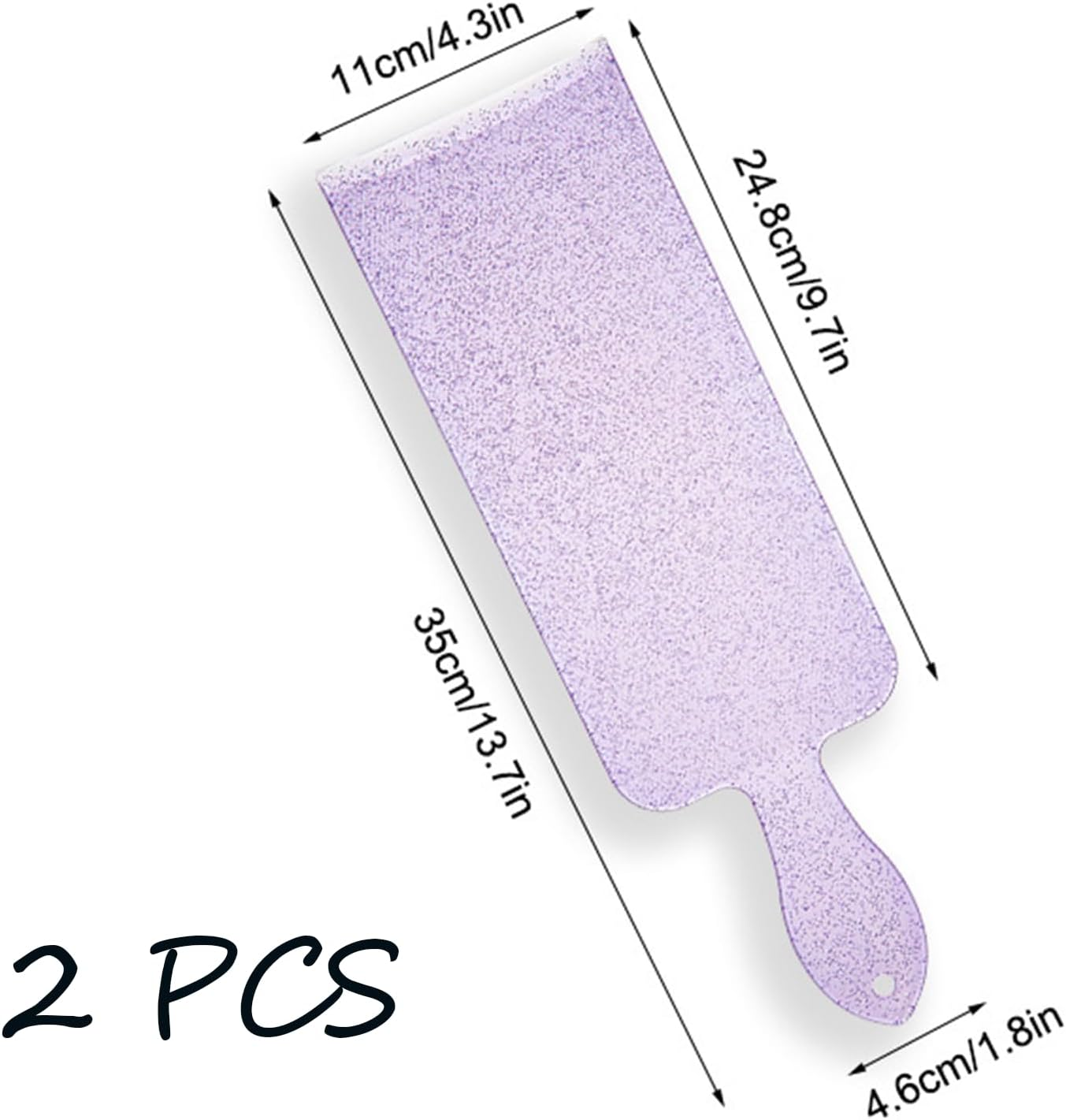 Yeanifeana 2 Pack Professional Hair Highlighting Boards with Non-Slip Grip, Vibrant Color-Coded Salon Foil Paddles for Precise At-Home Hair Coloring & Bleaching Application image number 3