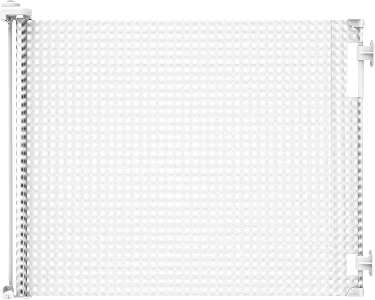 Hakuna Pets Indoor Outdoor Paw Proof Retractable Dog Gate, Extends 180Cm Wide X 93Cm Tall, Black