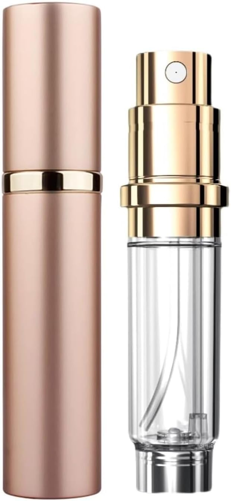CVNRCLP 5Ml Travel Perfume Atomizer Spray Bottle &ndash; Leak-Proof Mini Refillable Perfume Dispenser for Men and Women - Gift in Elegant Gold Finish image number 1