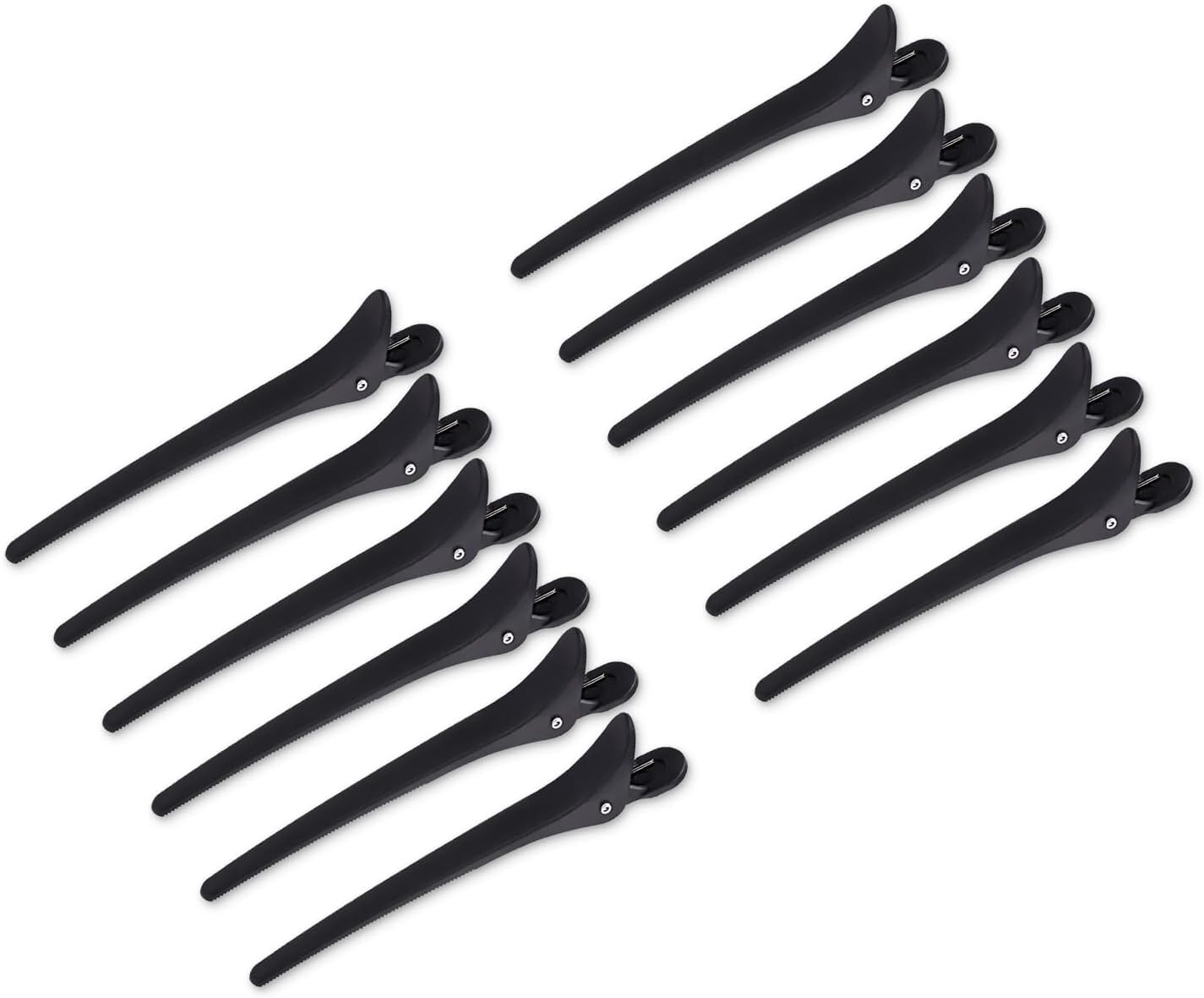 12 Pcs Hair Clips Set 12Cm/4.72Inch Alligator Duckbill Clips for Sectioning Curling Styling Non-Slip Grip Salon Home Use for Women Girls Hair Salon image number 4