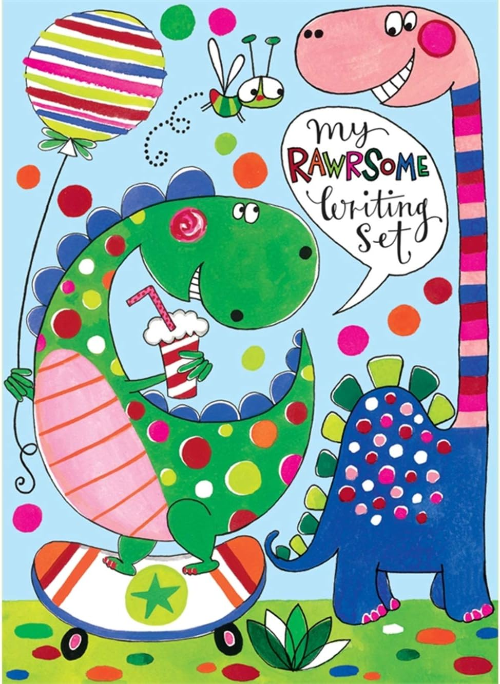 Rawr-Some Children'S Letter Writing Set Wallet by Rachel Ellen Designs - Dinosaur image number 3