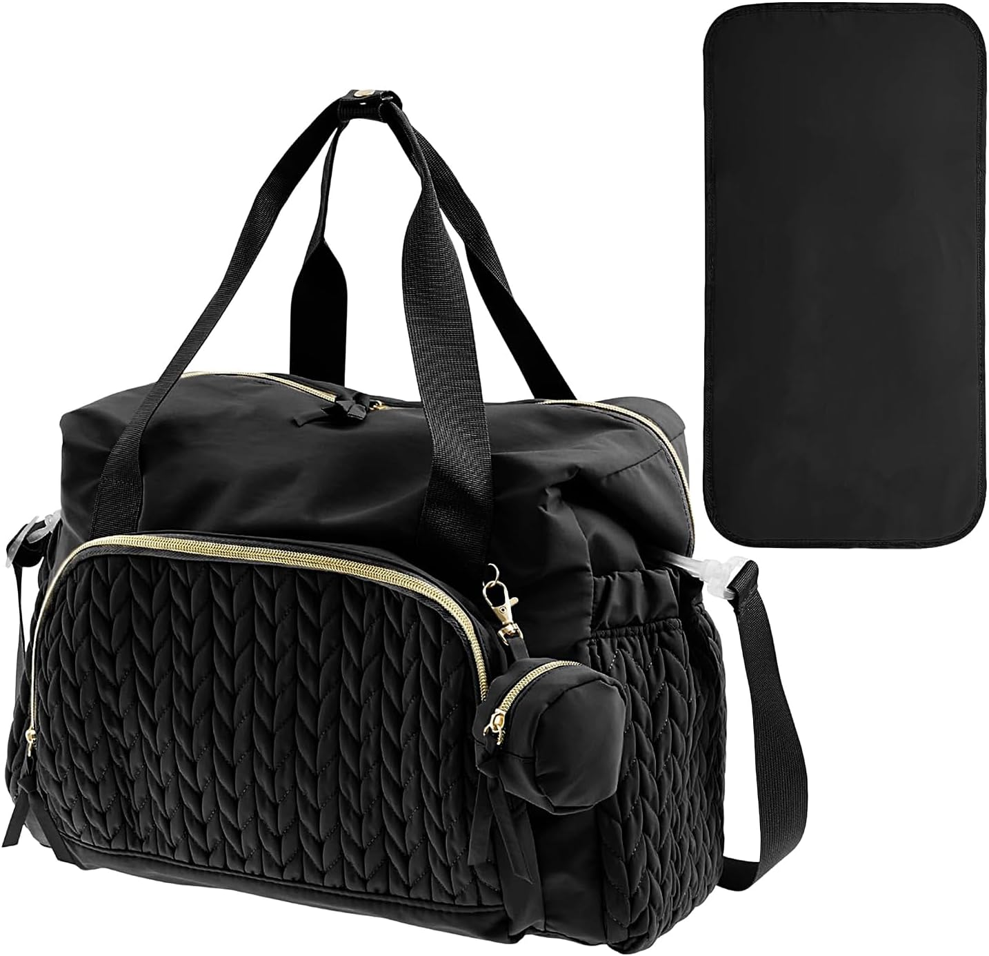 Travel Diaper Bag - Large Capacity Diaper Bag Tote with Pacifier Case,Portable Labor Delivery Backpack, Child Supplies for Home, Travel