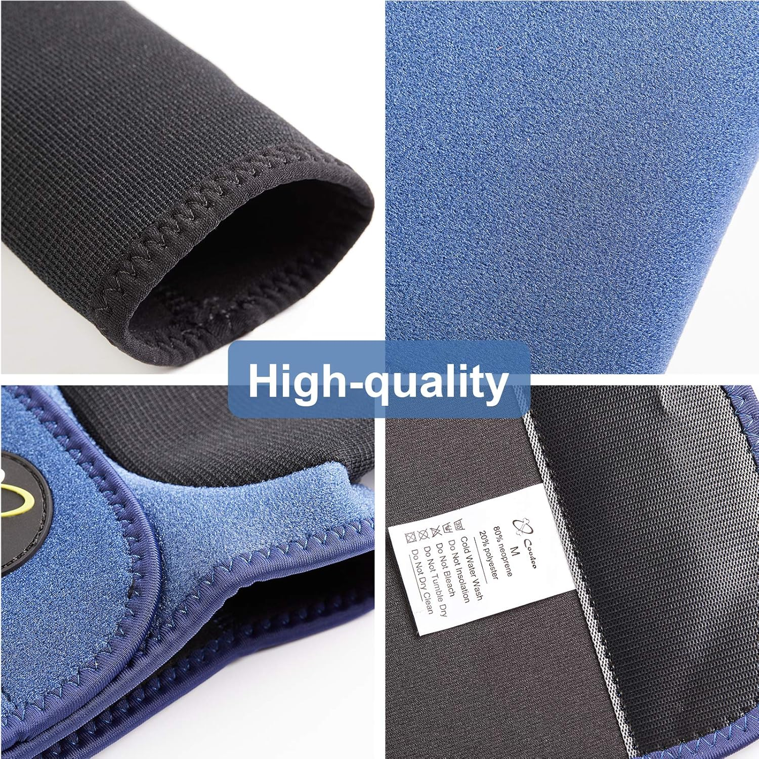 Coodeo Dog Recovery Suit, Cone Collar Alternative, Abrasion Resistant Dog Recovery Sleeve, Washable 2.5Mm Thick and Waterproof, Pet Wounds Prevent Licking, Bite, Keep Dry（Blue，L image number 1