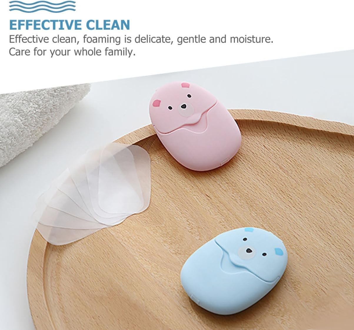 BESPORTBLE Hand Soap Flakes Disposable Travel Soap Box Outdoor Flakes Foaming Papers image number 2