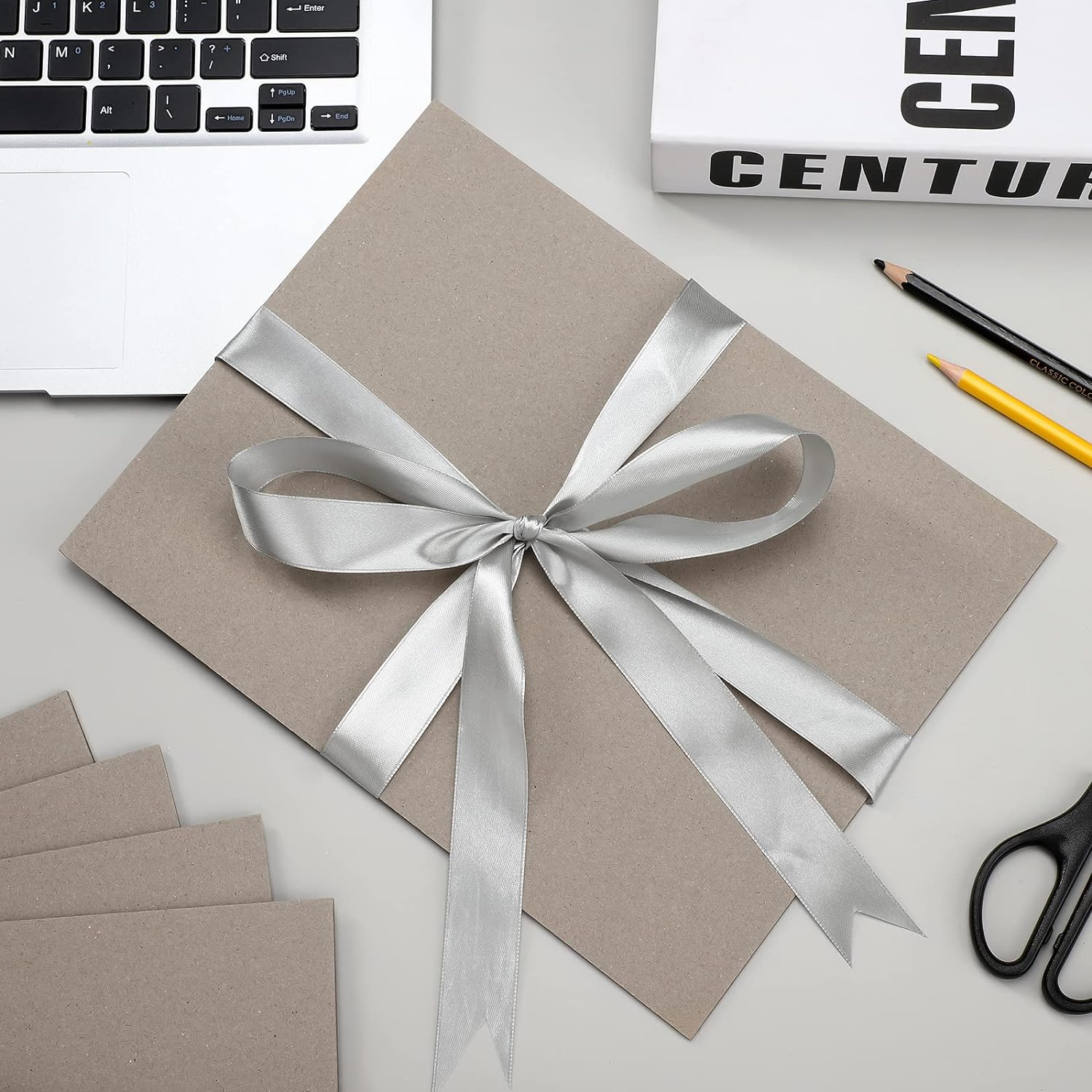 BBTO 20 Pcs Book Board, Binders Board Chipboard Designer Bookboard Heavy Duty Chipboard Sheets Bookbinding Supplies for Book Binding Materials Cover(8.5 X 11 In,80 Pt)