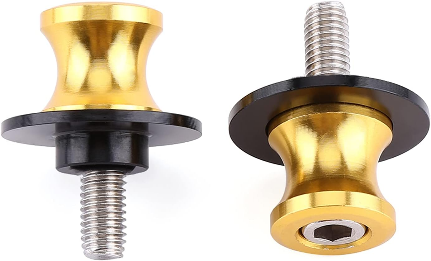 6, 8, 10Mm Motorcycle CNC Bracket Rear Swing Arm Bouple Sliders Stand Swingarm Bobins with Hard Anodized Finish for (8Mm Blue) image number 1