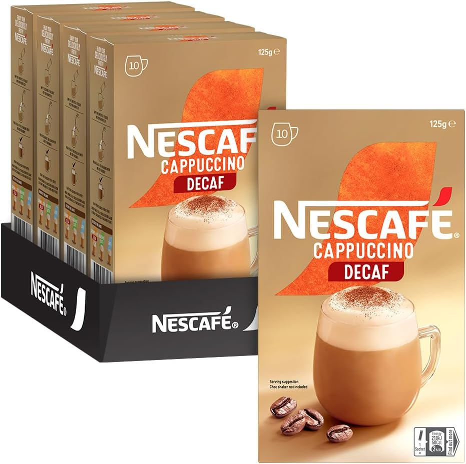 NESCAF&Eacute; Decaffeinated Coffee Sachets 40 Pack, 4 X 10 Pack image number 1