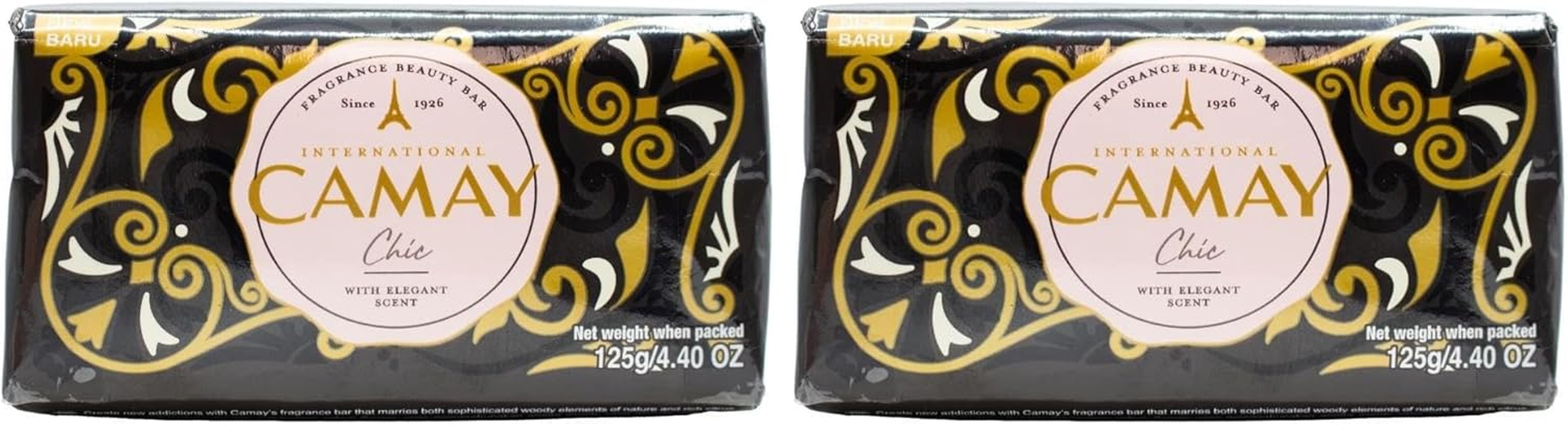 Camay Chic Soap Bar with Elegant Scent 125 G (Pack of 3) image number 1