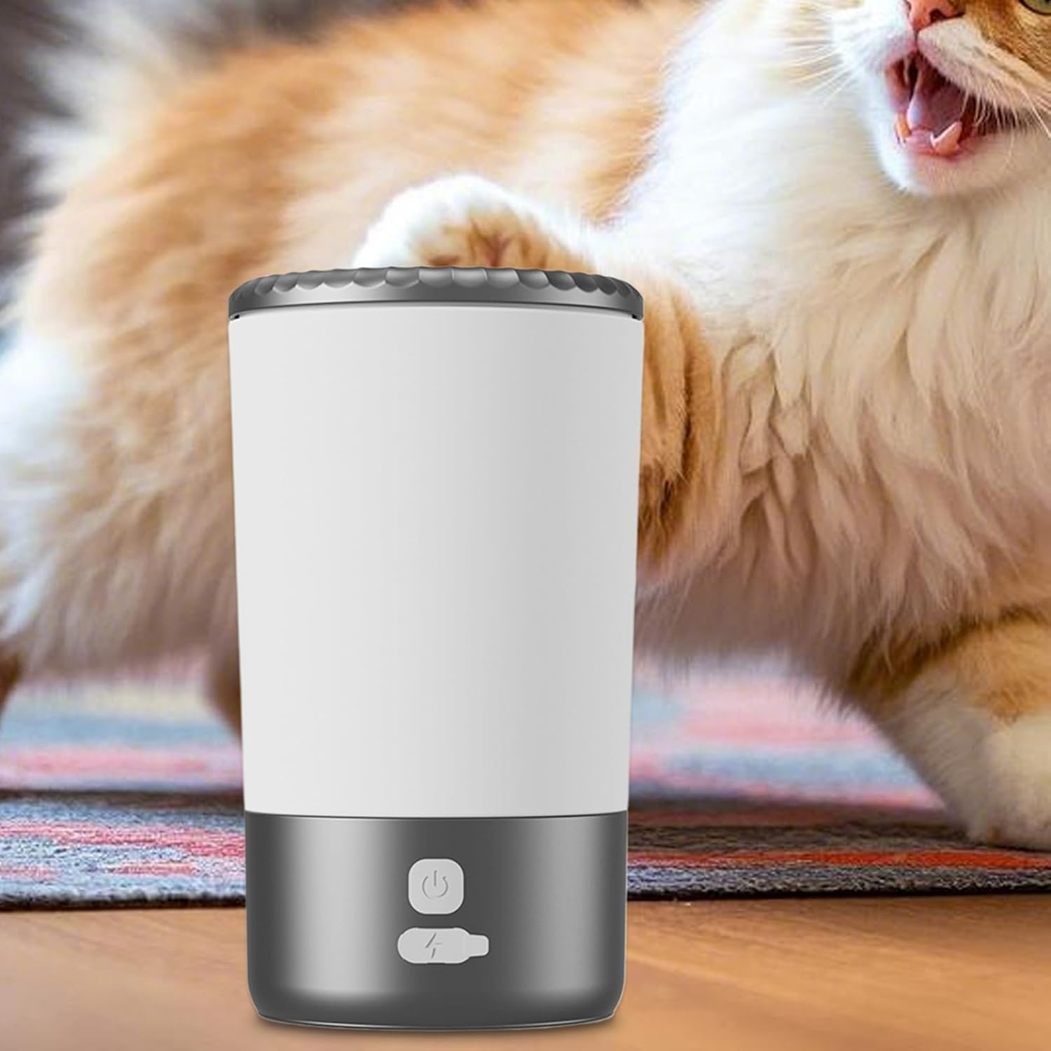 Dog Paw Cleaner, Automatic Washer for Dogs Foot, ABS & Thermoplastic Rubber Puppy Foot 376G Plunger, 500Mah Electric Pet Paws Cleaning Tool for Dogs, Kittens, Pets Walking, Garden, Backyard and Home image number 6