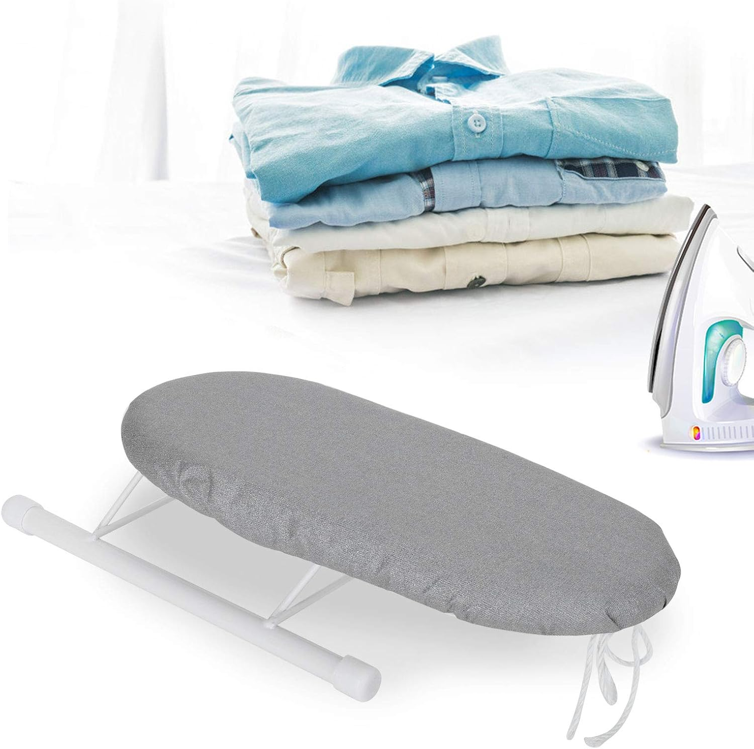 Compact Ironing Board for Cuffs, Collar Corner and Leg Opening, Portable and Foldable, Heat Resistant and (Anti-Scalding Silver Cloth) image number 2
