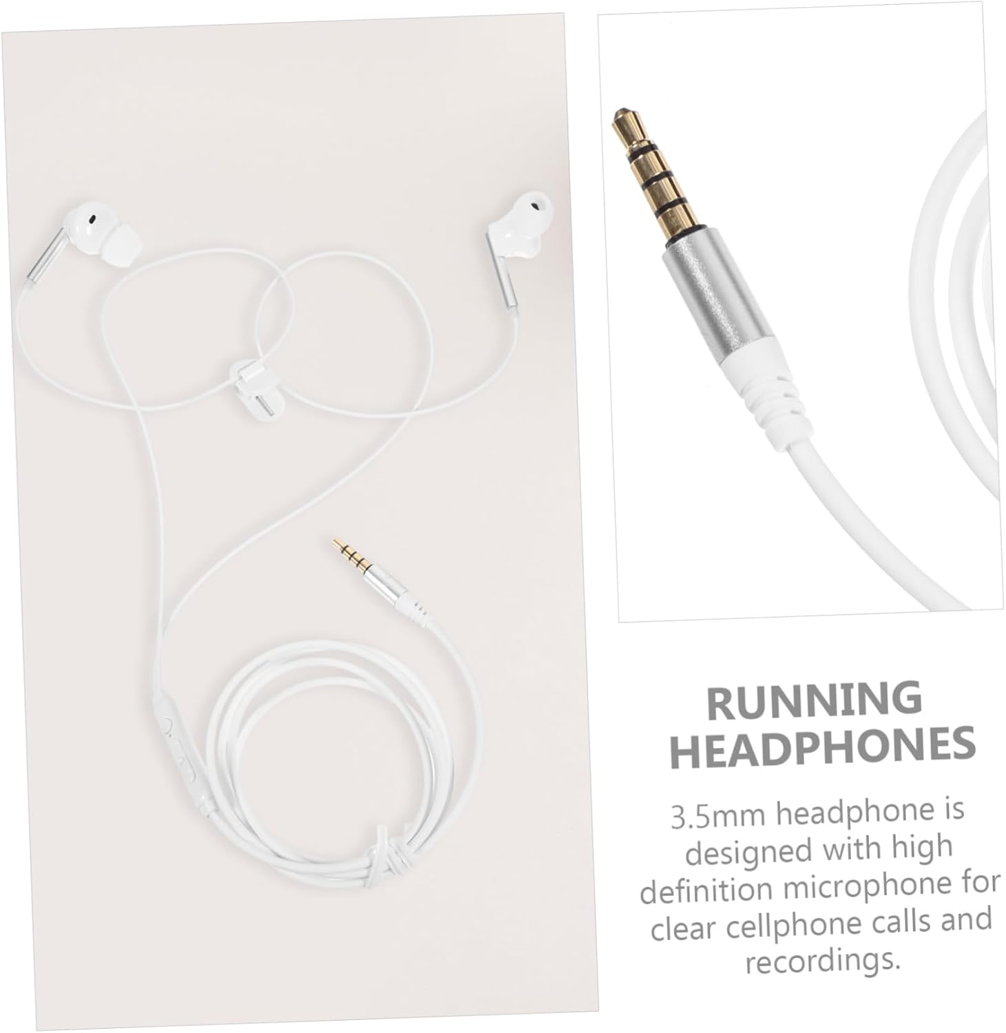 OKUMEYR High Definition Sports Earbuds with Microphone Wired Earphones for Phone Calls Immersive Audio Compatible with Tablets Computers Stylish Design for Active image number 1