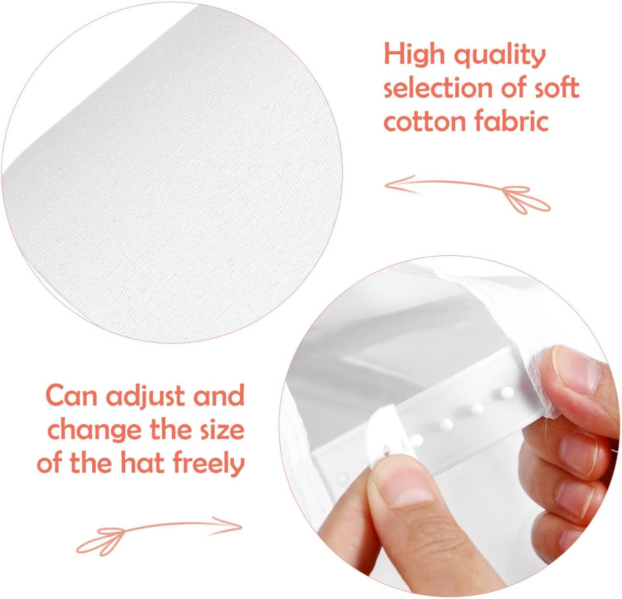 STOBOK 10Pcs Plain Blank Cotton Baseball Caps - DIY Kids Painting Hats for Art Craft, White Sun Hats for Outdoor Sports image number 4