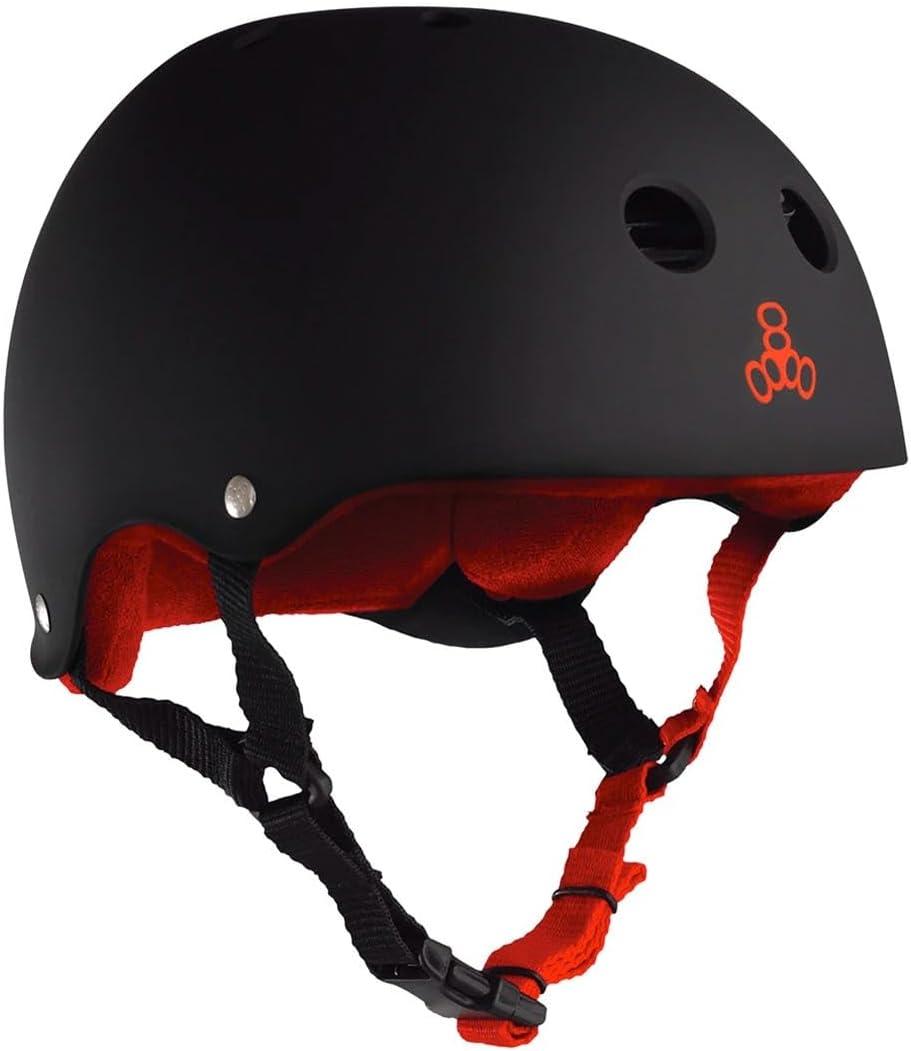 Triple Eight Helmet with Sweat Saver Liner, Baja Teal Rubber, Small image number 6