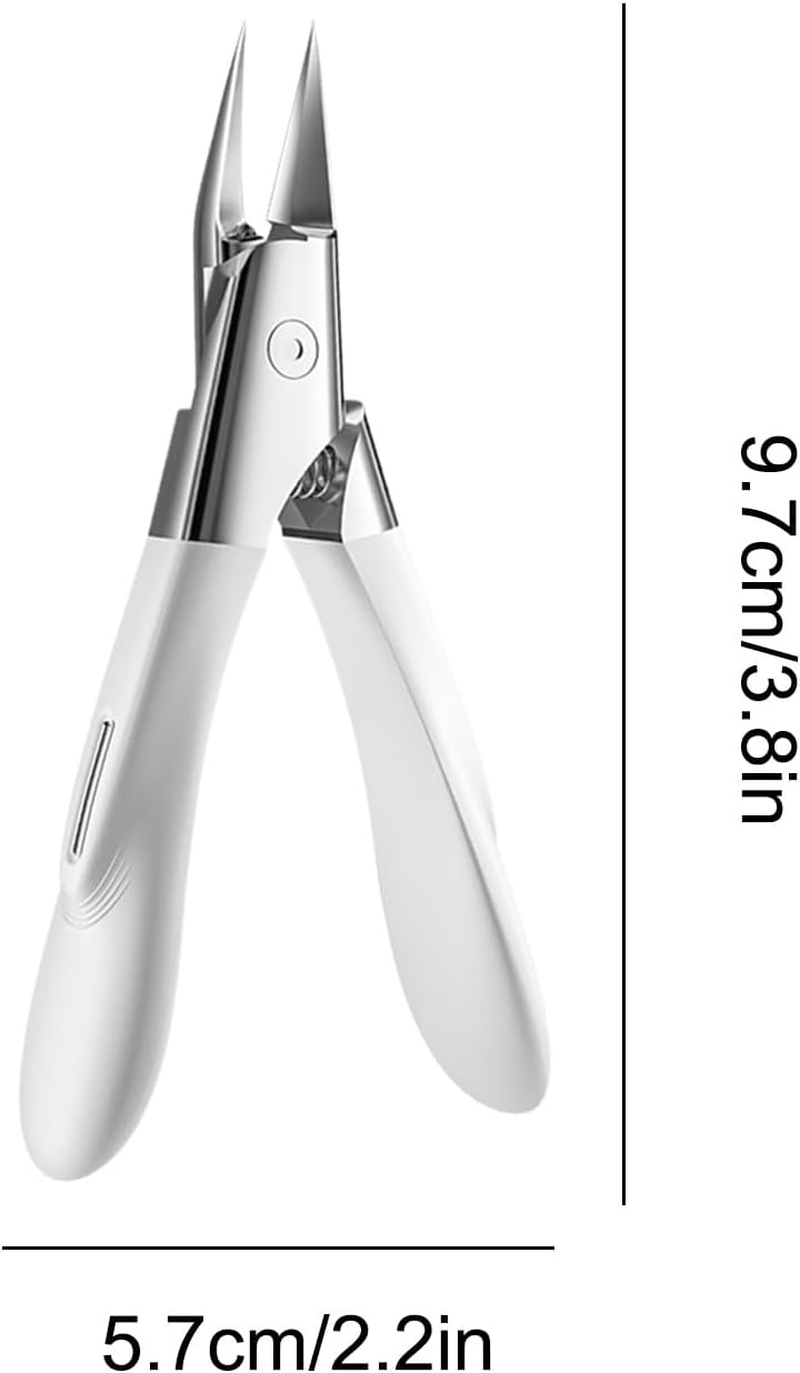 Angled Nail Clippers - Precise Toenail Trimmer | Portable Travel Ingrown Fingernail Cutter for Manicure Pedicure Women Men Seniors Kids Salon image number 2
