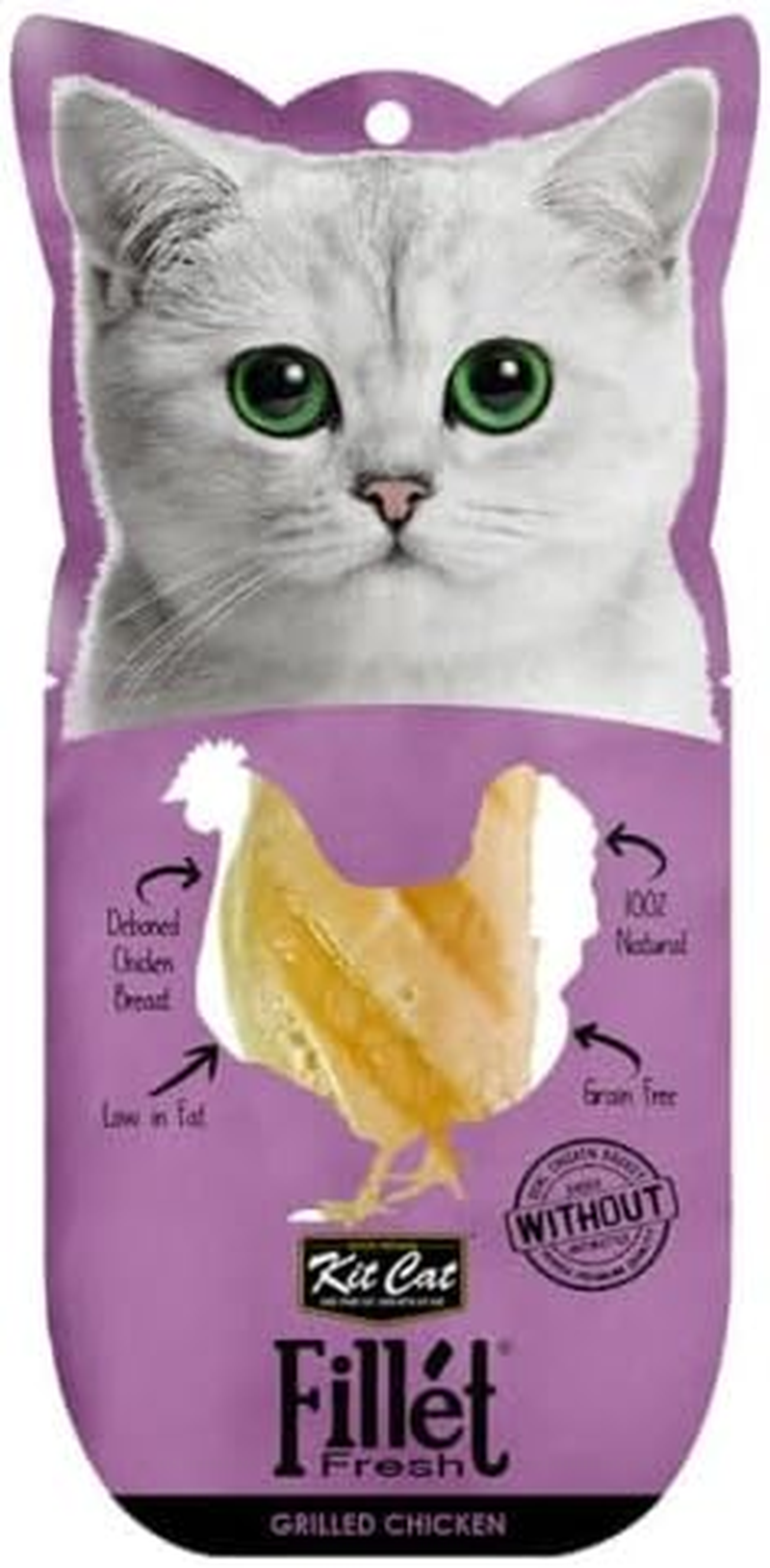 Kit Cat Fillet Fresh Grilled Chicken Dry Food 30 G