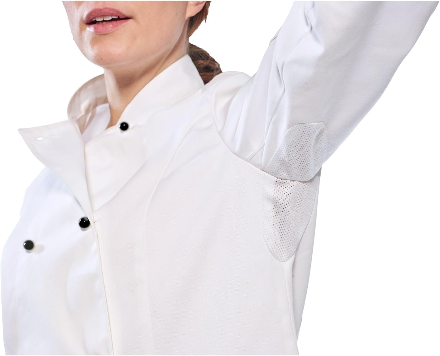 Portwest Womens Rachel Ladies Long Sleeve Chefs Jacket, White, X-Small image number 1