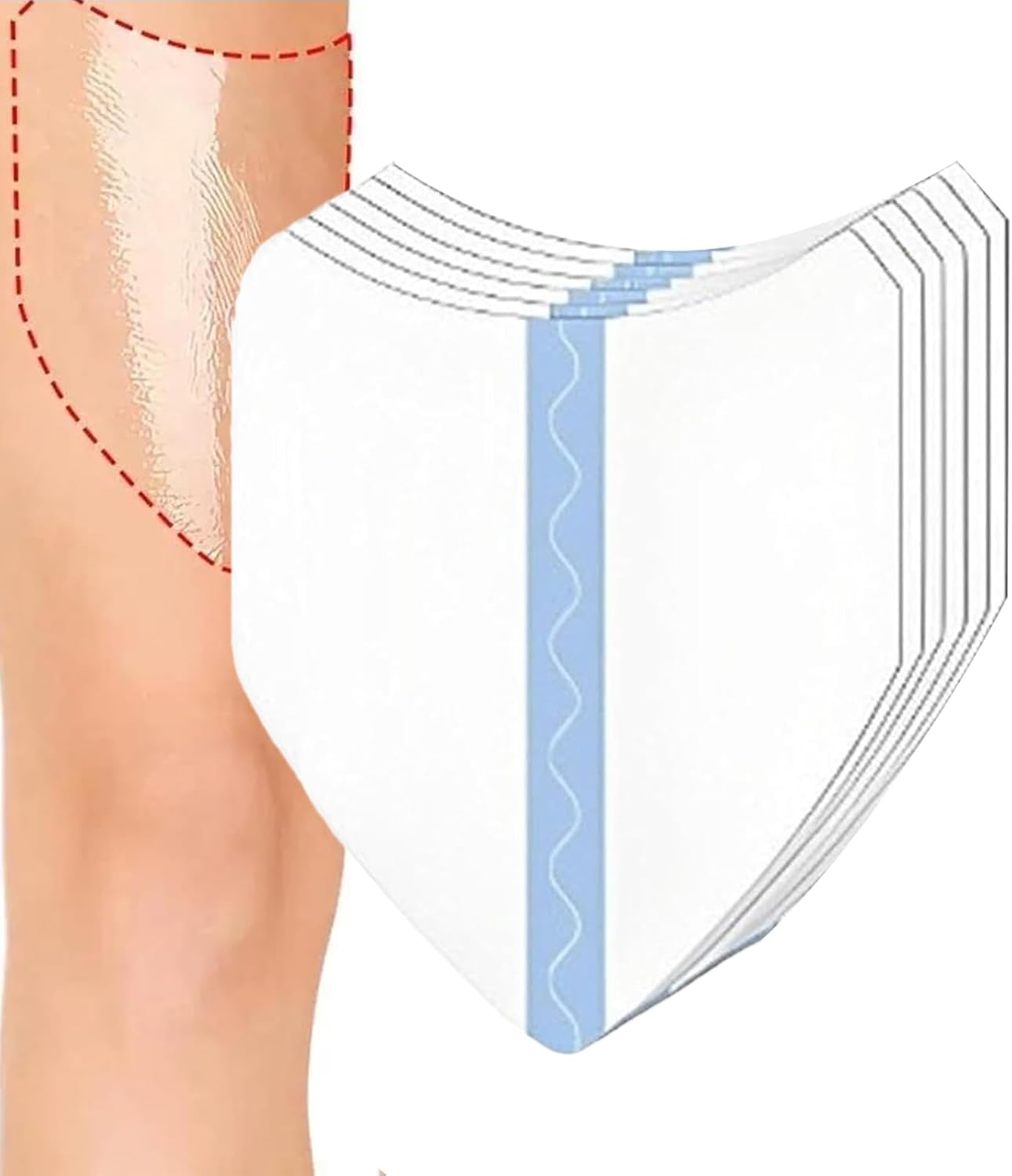 Thigh Tape - Transparent Waterproof anti Chafing Thigh Patches,Health & Household Supplies for Runners Sports image number 1