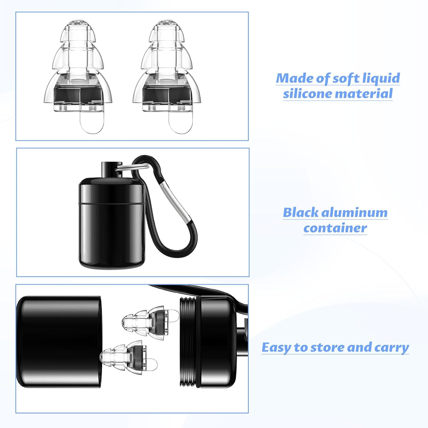 Concert Earplugs, Ear Plugs Concert, 4Pcs Ear Plug, High Fidelity Concert Earplugs, 24Db Advanced Filter Technology Ear Protection for Music Festivals, Dj'S, Nightclub, Drummers. image number 5