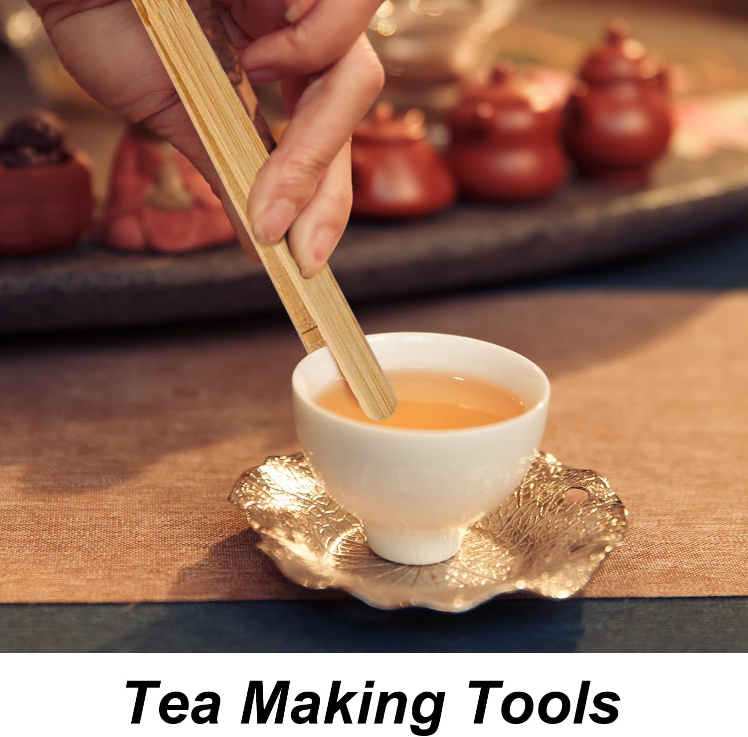 Bamboo Toaster Tongs 2Pcs - Wooden Kitchen Tongs for Cooking and Grilling - Versatile and Modern Cooking Accessory for Home and Restaurant Use