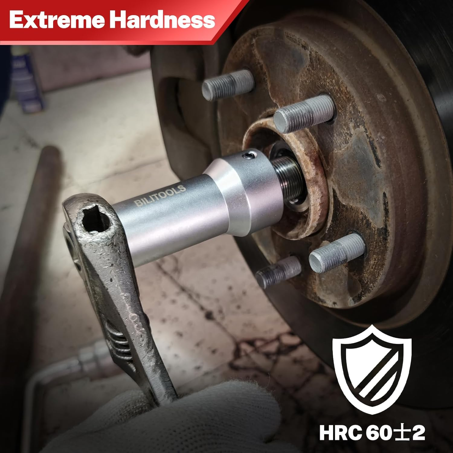 BILITOOLS 10-Piece Axle Spindle Thread Chaser Set, Thread Rethreading Restorer Tool Metric M20 M22 M24 & UNF 13/16&rdquo;3/4&rdquo;