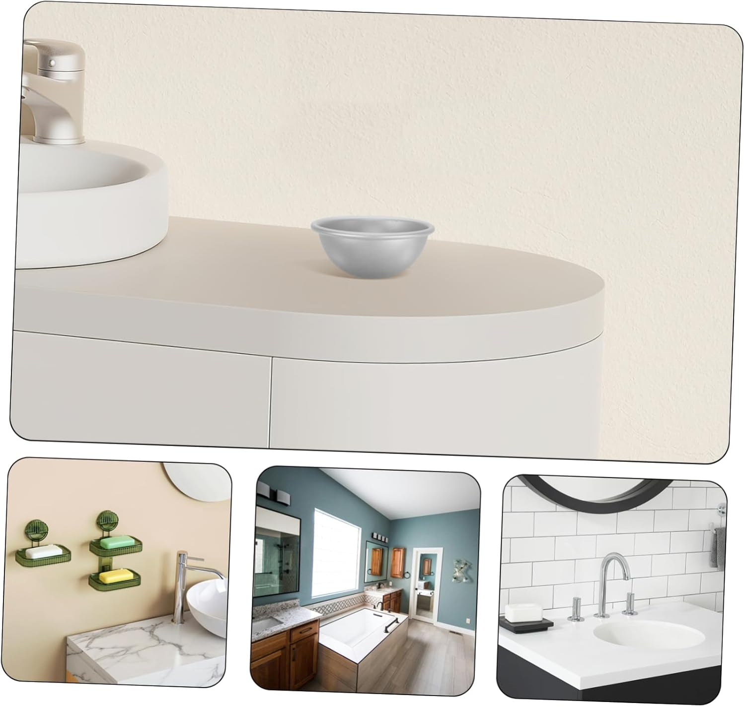 24Pcs DIY Bath Bomb Molds Bath Salt Molds Semicircular Aluminium Alloy Easy Clean Home Professional image number 3